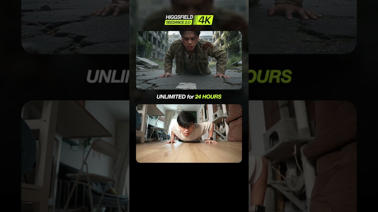 I used AI to track body movements (Seedance 2.0 in 4K)