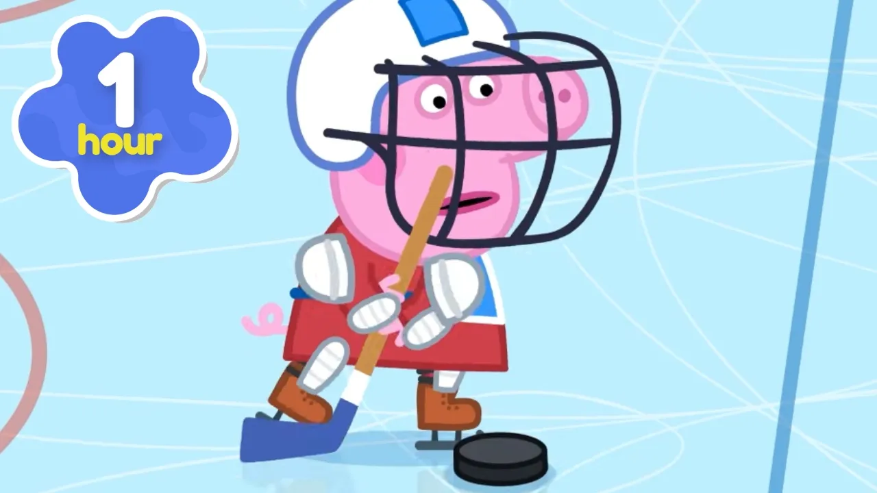 Ice Hockey RIVALRY At Penny Polar Bear's Party! 🎂🏒🔥 Peppa Pig Full Episodes | 1 Hour