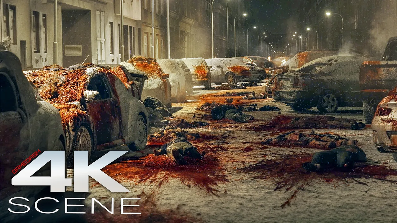 It's Raining Zombies (2026) 4K Scene | RESIDENT EVIL - Movie Clip