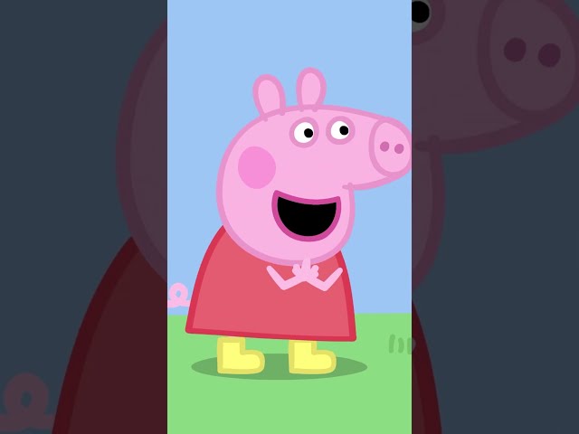 Jumping in Muddy Puddles 🌧️ #shorts #peppapig