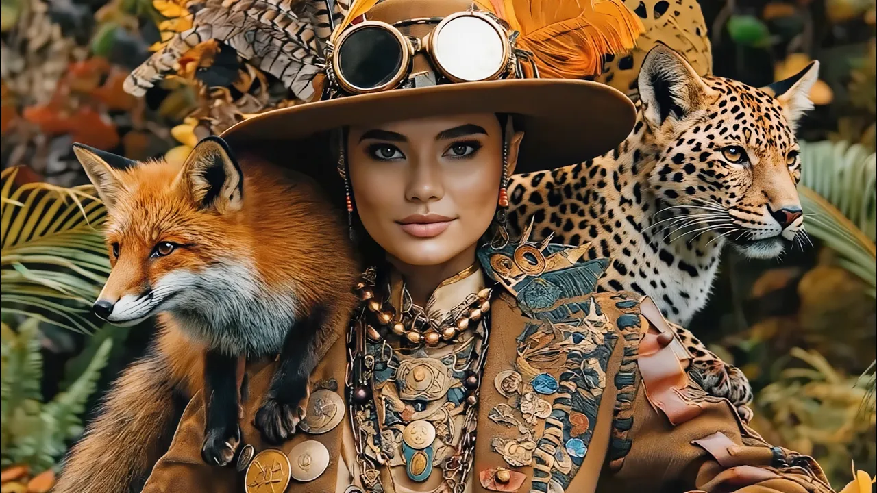 Jungle Color | Steampunk Journey | AI Short Film