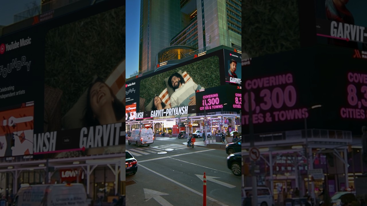 Kaahe Mose 😍 by Garvit-Priyansh at Times Square & Los Angeles | T-Series