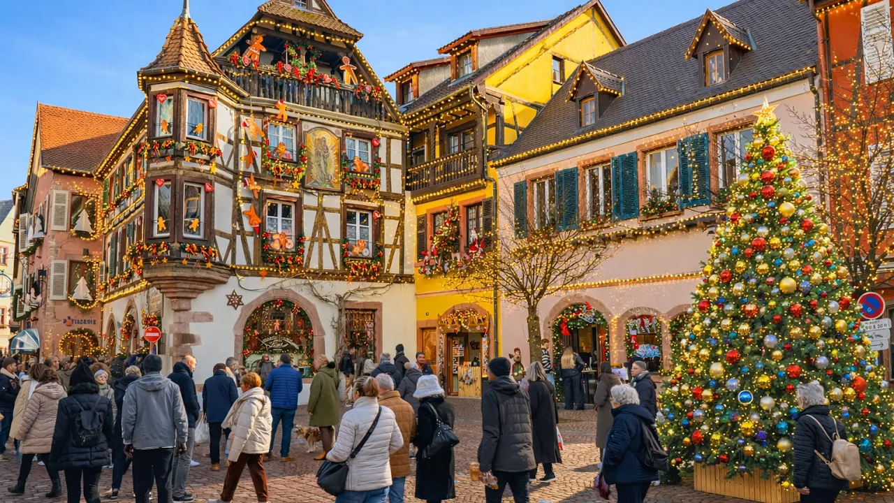 Kaysersberg Christmas Market 2025 🇫🇷 Alsace, France | 4K HDR 60fps Walking Tour