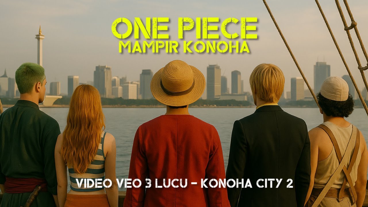 KONOHA CITY 2 - One Piece Mampir | Video Veo 3 Lucu