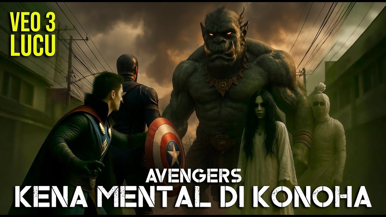 KONOHA CITY - Avengers Kena Mental | Video Veo 3 Lucu