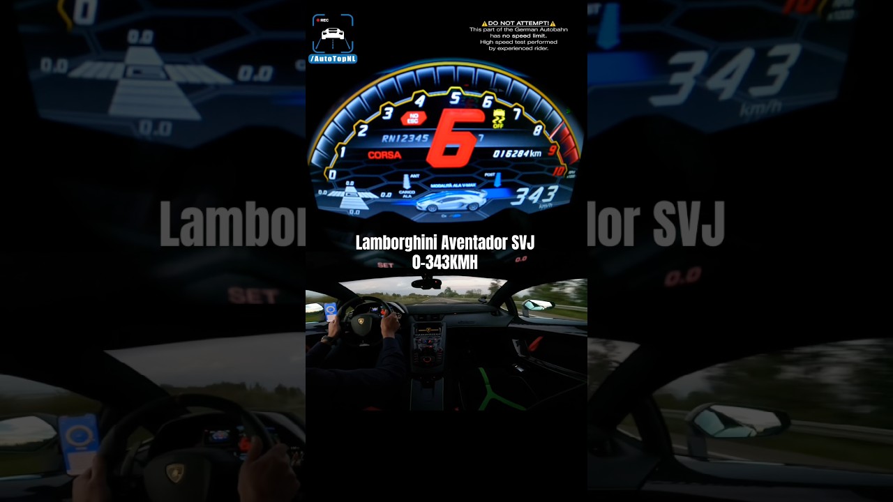 Lamborghini Aventador SVJ // 0-343 KMH LAUNCH CONTROL 🤯