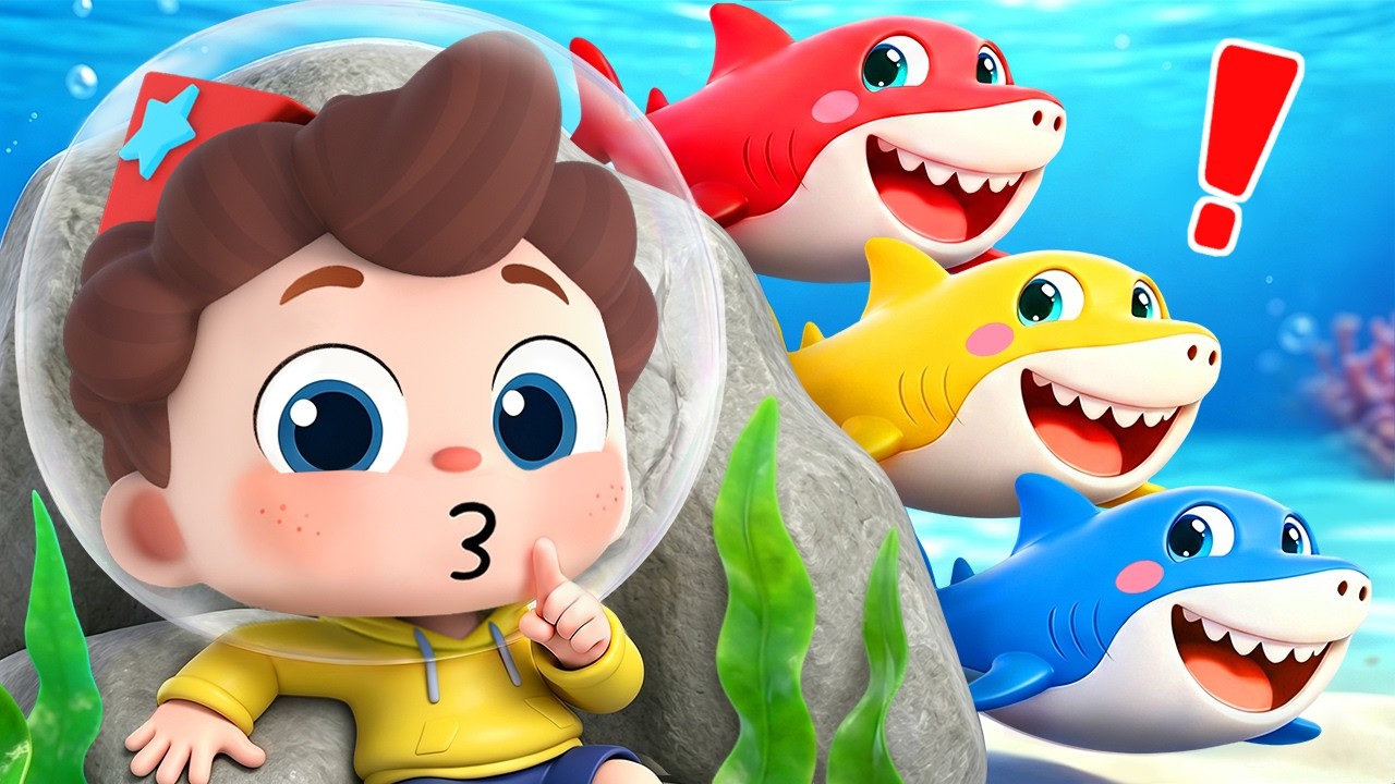 Learn Colors with Baby Sharks | Baby Shark Song | Nursery Rhyme & Kids Songs | BabyBus