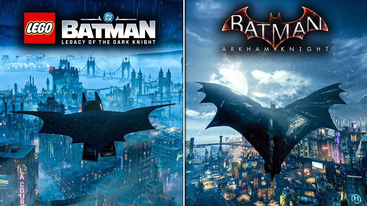 Lego Batman vs Batman Arkham Knight - Physics & Details Comparison
