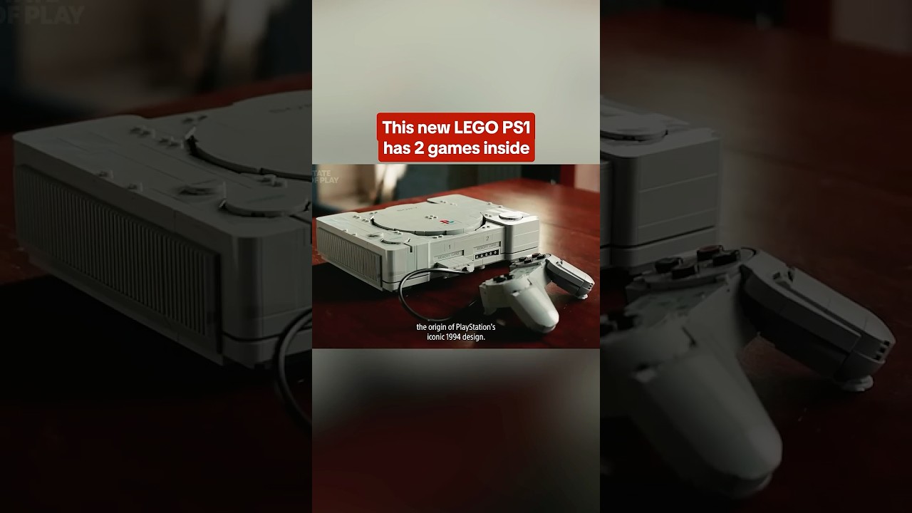 LEGO PlayStation has dioramas from Ape Escape & Gran Turismo inside the console! #lego #playstation