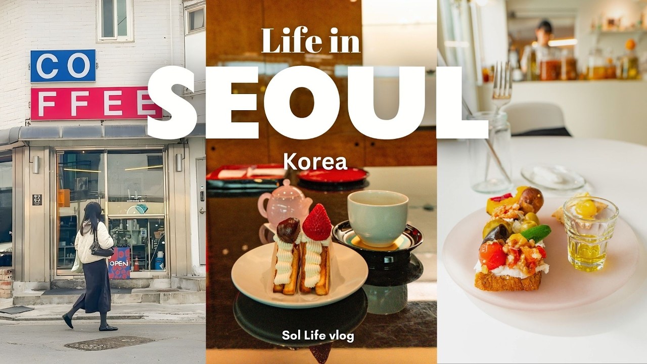 Life in Seoul VLOG | Coffee shops, Pickle cafe, Cosy Home Cooking & Routine Days