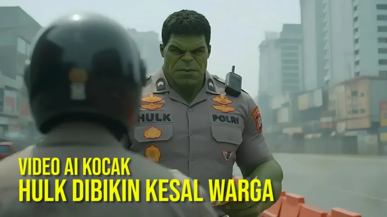 Lipsync Hedra AI Kocak - Hulk Dibikin Kesal Warga