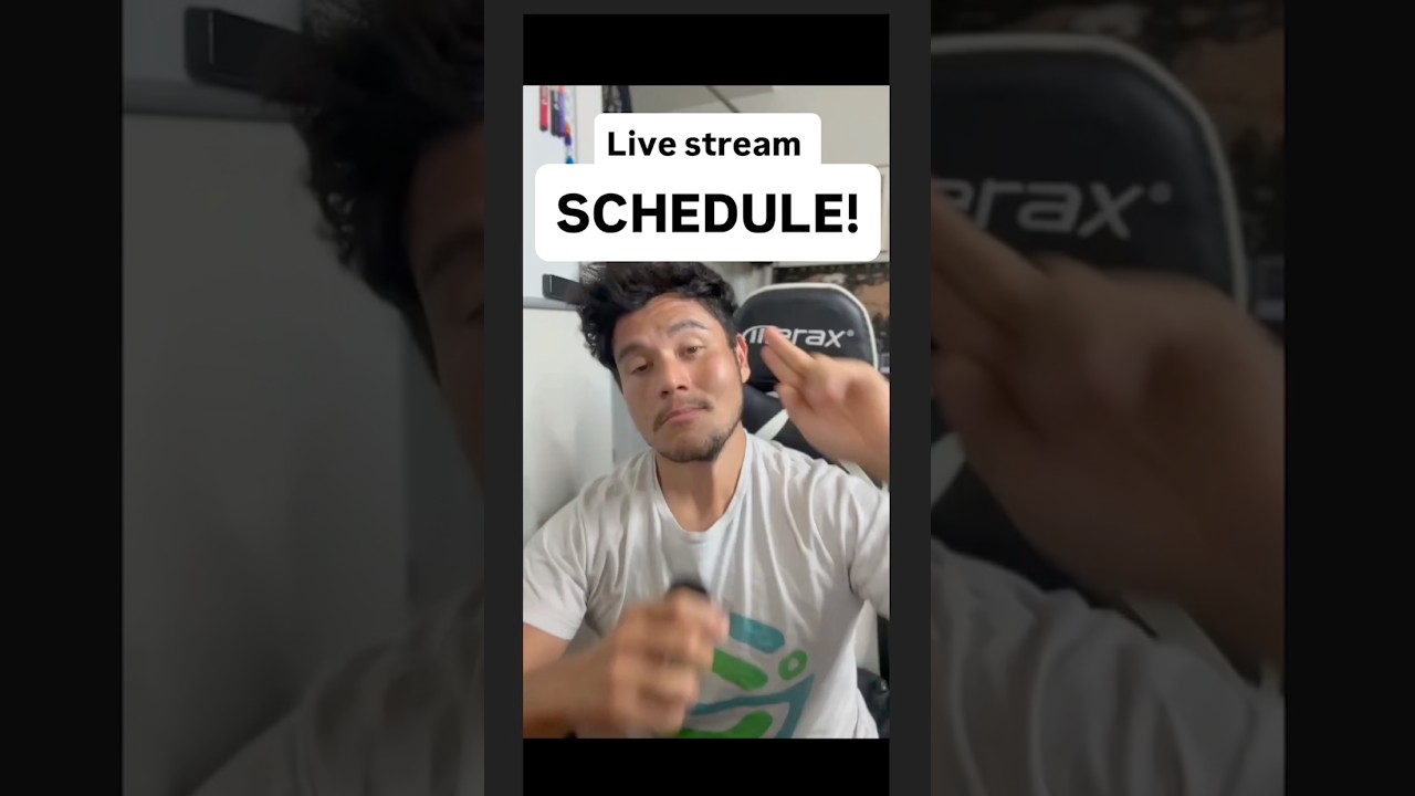 LIVE STREAM SCHEDULE