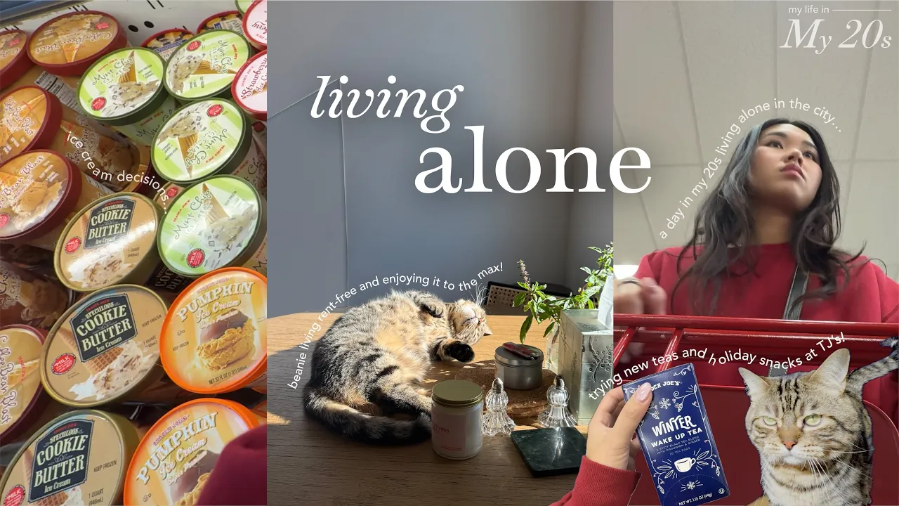 living alone diaries 🧸🧺 | grocery haul, thrifting for baking supplies & my new loafers!