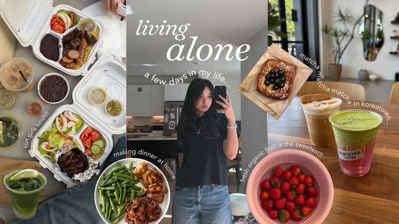 living alone in my 20s 🧸🧺 | homebody core, girls day out, & cooking dinner for one!