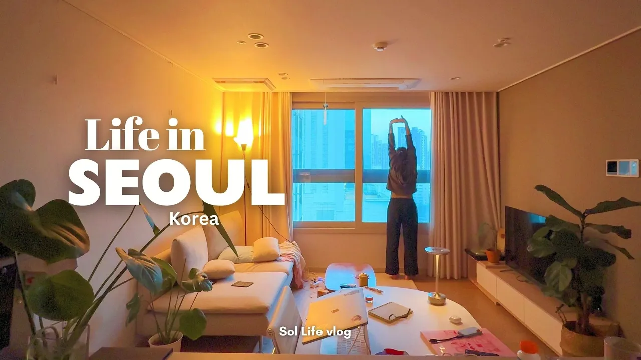 living alone in Seoul | spring days 🌸, morning routine, waking up at 6am