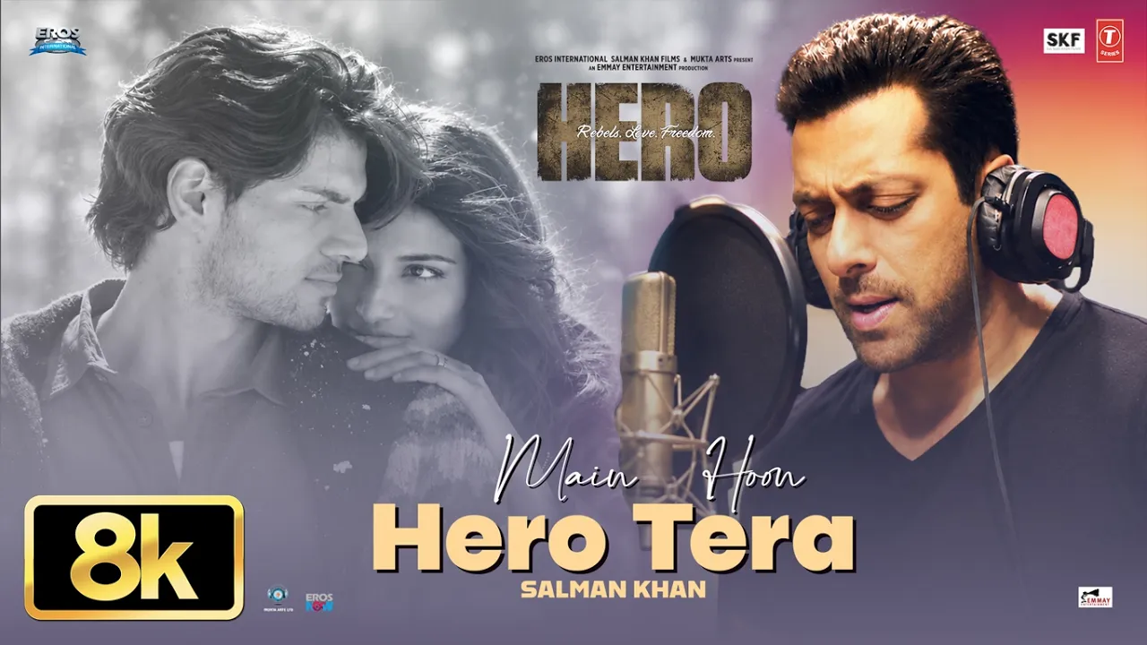 Main Hoon Hero Tera 8K Full Song | Salman Khan | Hero | Amaal Mallik