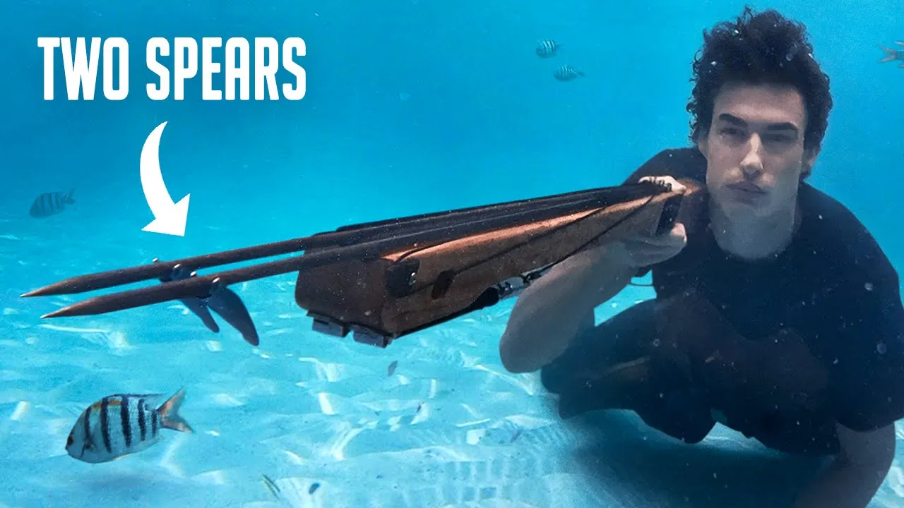 Making a speargun to catch twice as many fish