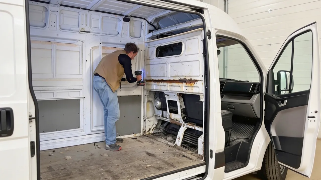 Man Builds An Amazing DIY CAMPERVAN | Start To Finish By ‪@BudgiCamper‬