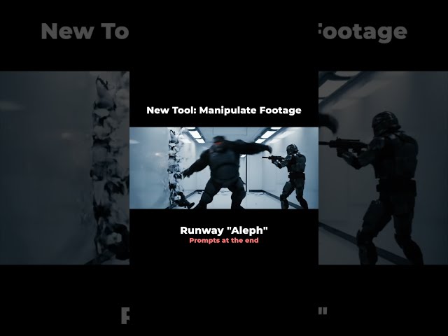 Manipulating videos with AI: Runway Aleph #aifilmmaking #aianimation #runwayai