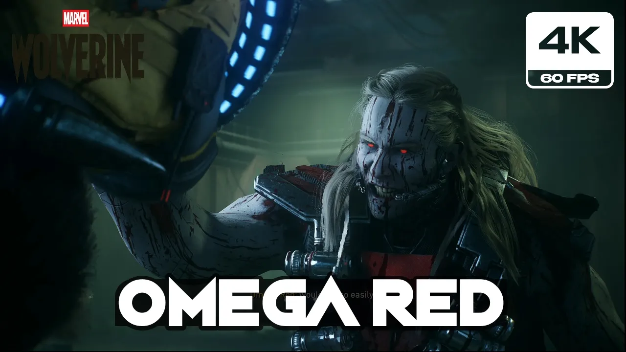 Marvel Wolverine - Omega Red First Boss Fight (4K 60FPS PS5 PRO)