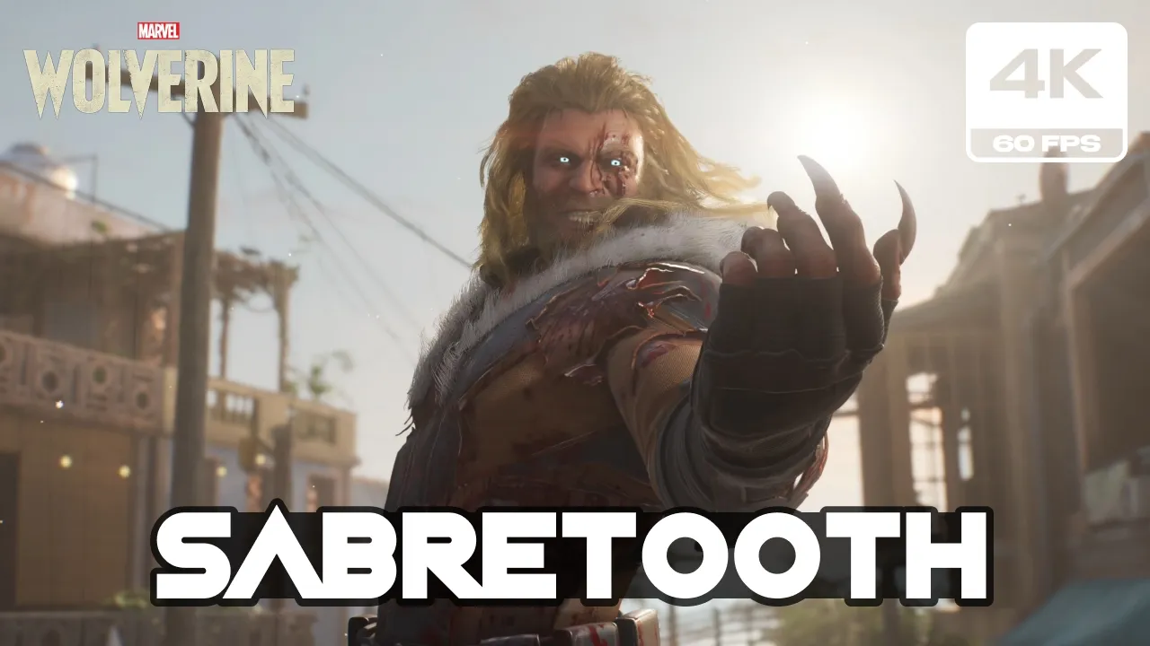 Marvel Wolverine - Wolverine Vs Sabretooth Boss Fight (4K 60FPS PS5 PRO)