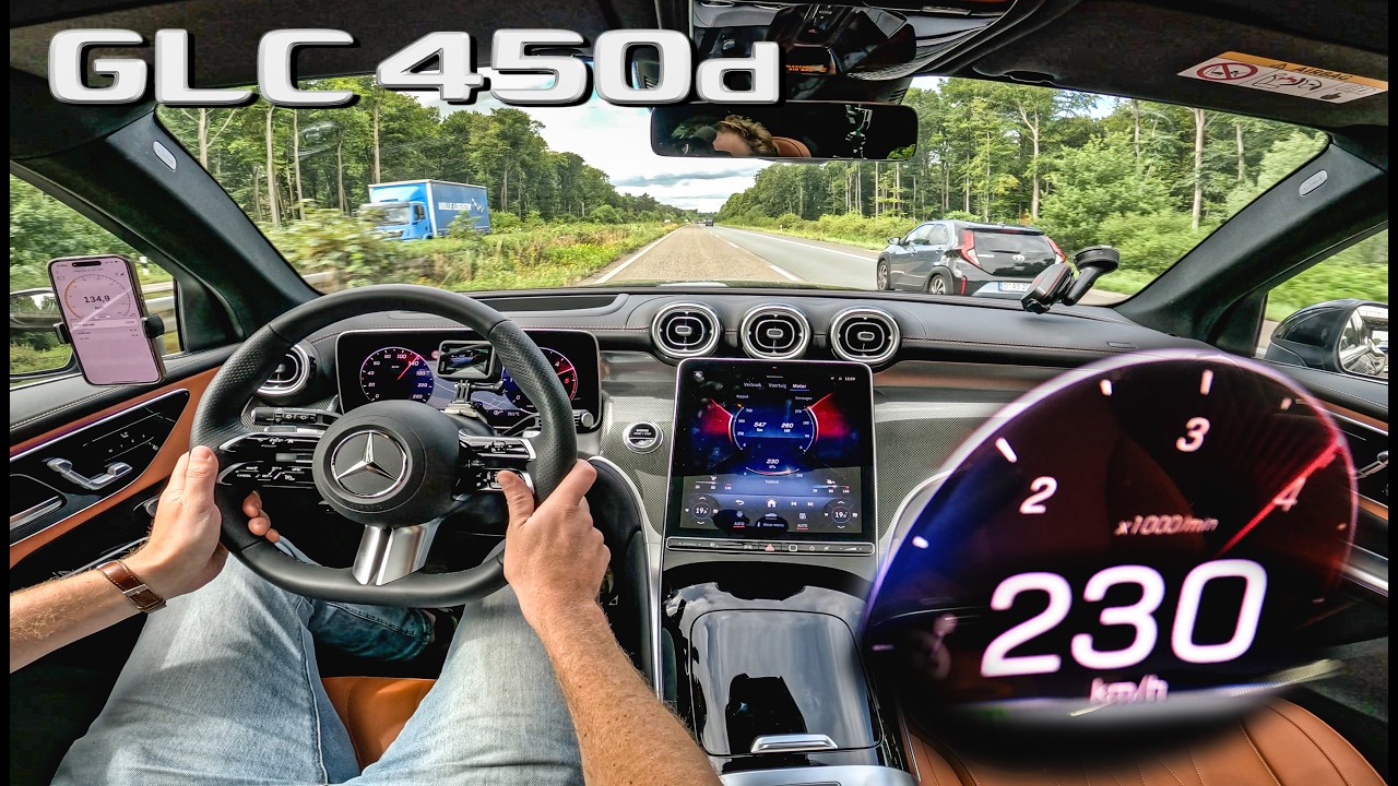 Mercedes GLC 450d // TOP SPEED on AUTOBAHN
