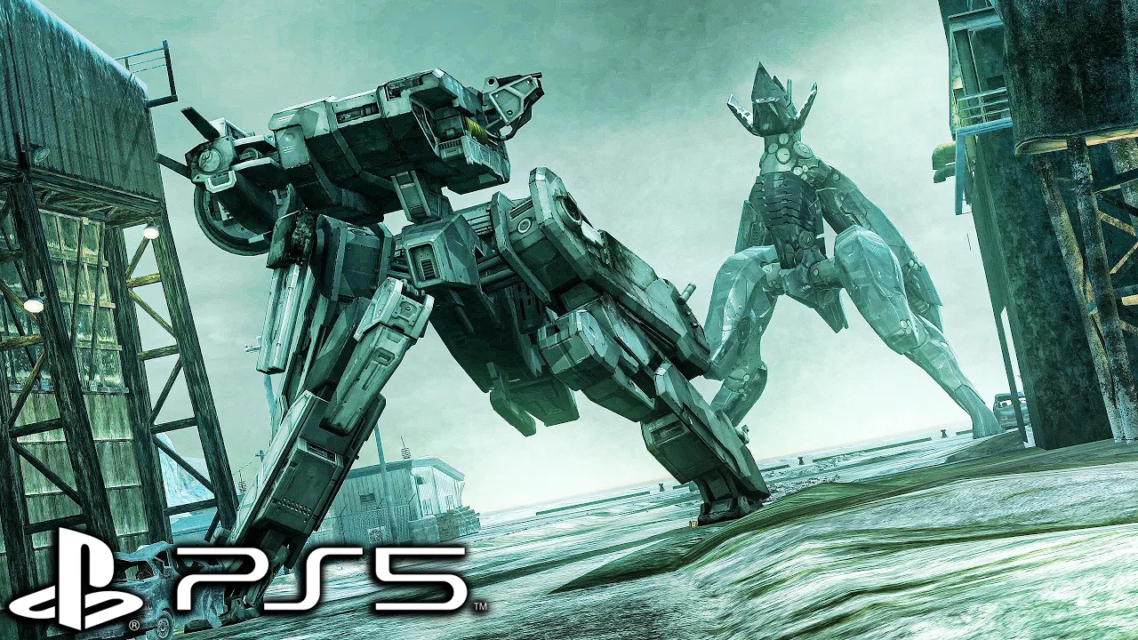 Metal Gear Rex vs. Ray Fight Scene 4K ULTRA HD (Metal Gear Solid 4 Remastered)
