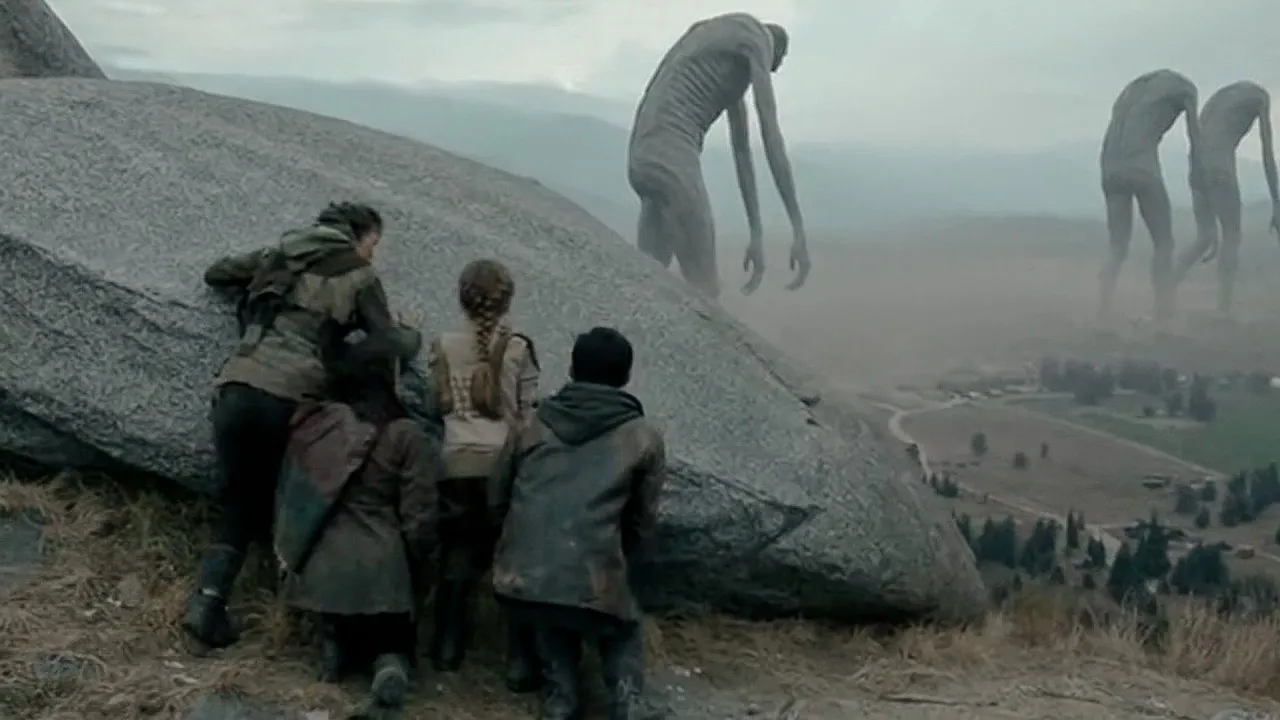 Millions Of Giants Invade Earth And Destroy Humanity; The Few Survivors Are Forced To Hide