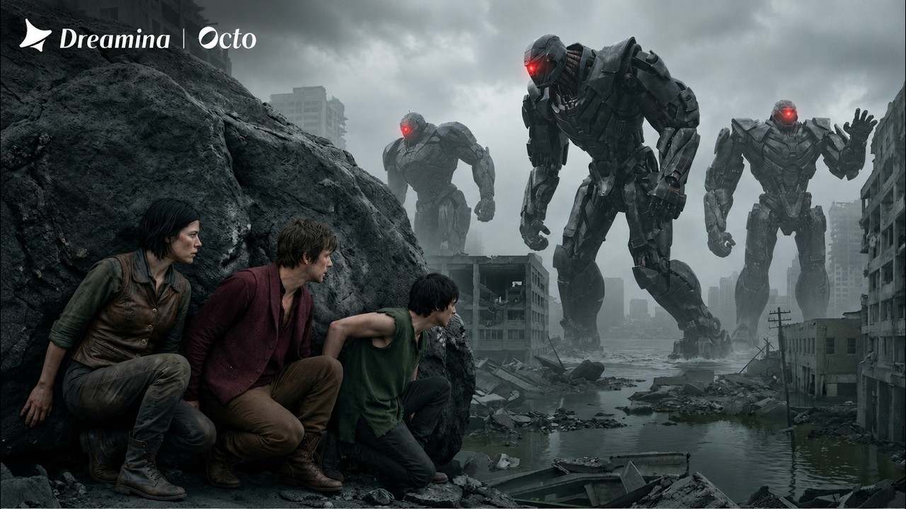 Millions Of Hunter Robots Invade Earth And Destroy Civilization, The Few Survivors Are Forced To Hid