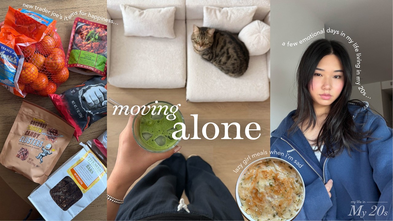 moving days in my life 📦 🌱 | dealing w/ grief, (un)packing my life & grocery taste-test!