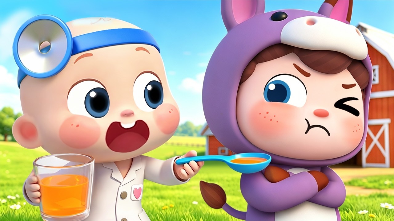 My Donkey Got a Boo-Boo | Caring & Doctor Song for Preschoolers | BabyBus