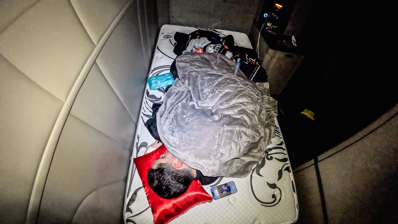 My First Coldest Overnight Truck Camping in New Semi truck  *Gone Wrong*