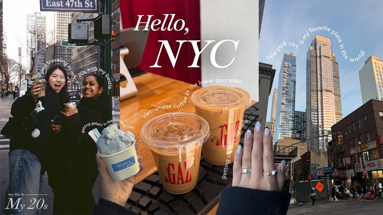 my life in New York City 🍎🚕 | long distance bsf, cà phê sữa đá, nail day, and nyc food crawl!