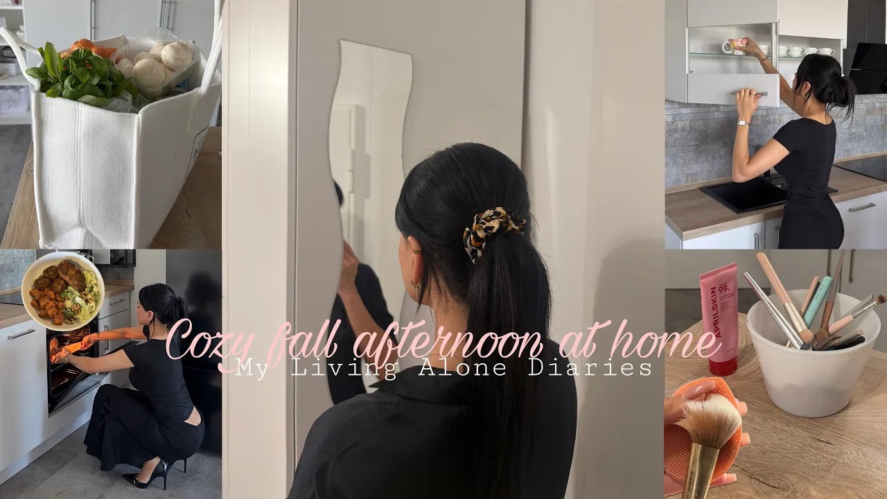 My Living Alone Diaries | Cozy fall afternoon at home 🍂🤍🫧🎀