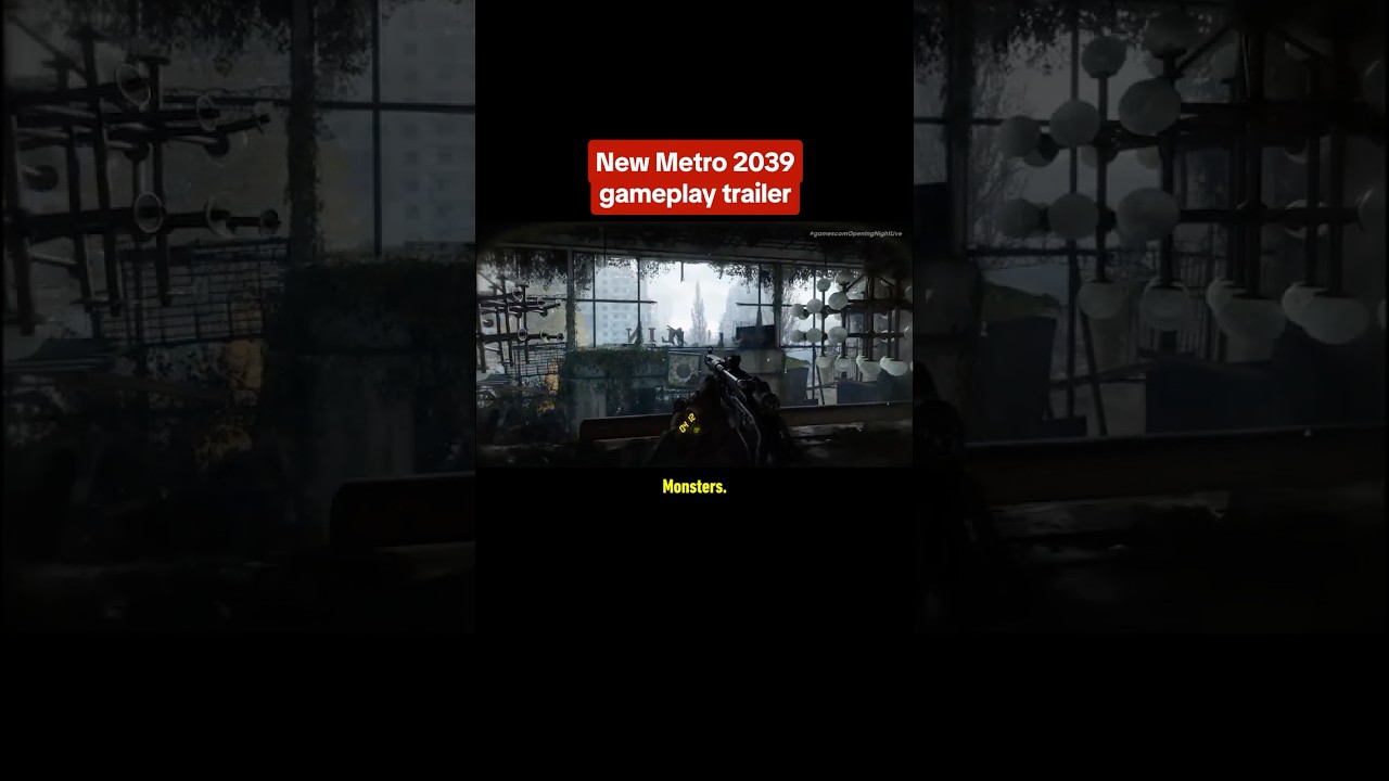 New Metro 2039 gameplay trailer features a mix of stealth and combat. #gamescom2026 #metro2039
