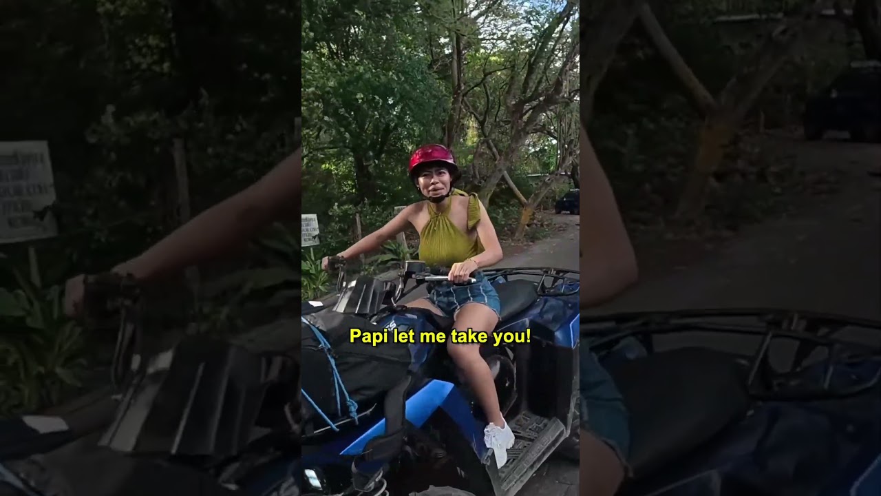 Nicaraguan Girl learns how to drive ATV 🇳🇮