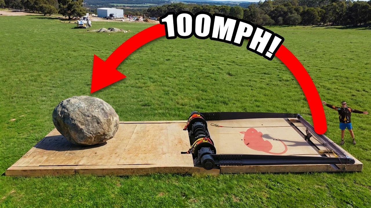 Obliterating 10 Random Items With Our Giant Mousetrap!