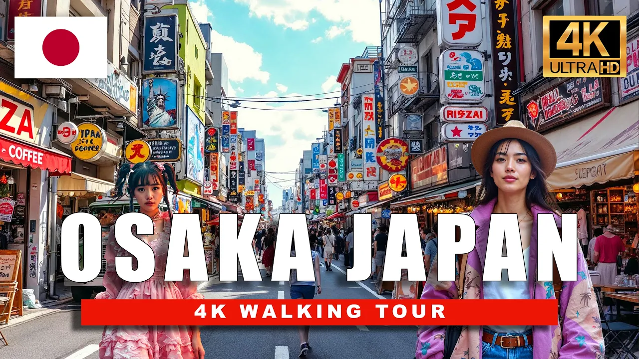🇯🇵 OSAKA, JAPAN 4K WALKING TOUR - Dotonbori & Amerikamura Shopping Distrct | 4K HDR - 60 fps