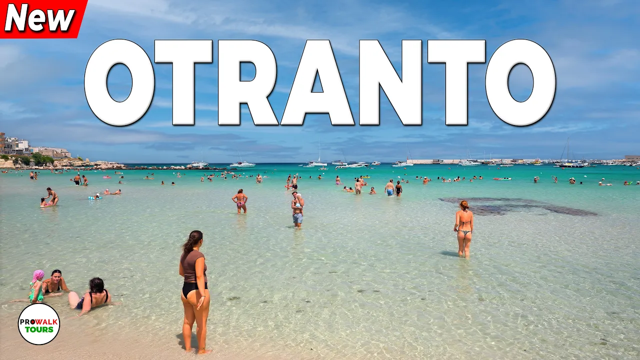 Otranto, Italy 🇮🇹 Summer Walking Tour - 4K - with Captions