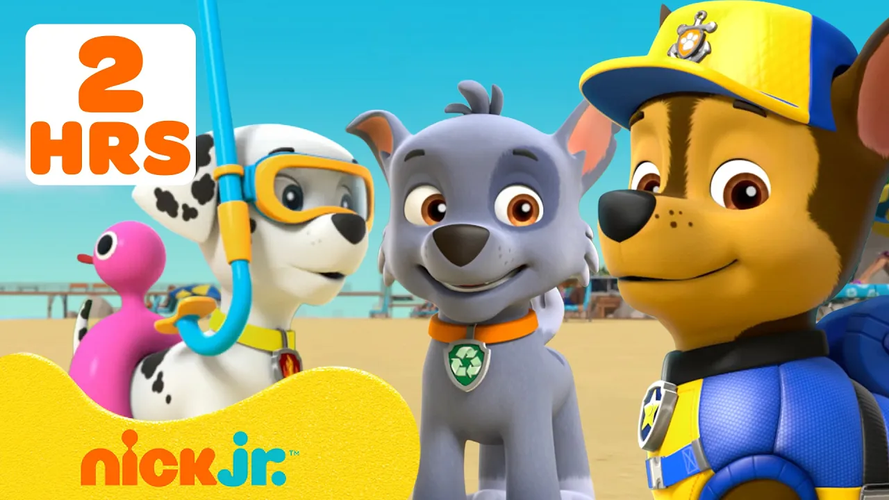 PAW Patrol Beach Rescue Missions! 🔥🌊 w/ Chase, Rocky, and Marshall! | 120 Minutes | Nick Jr.