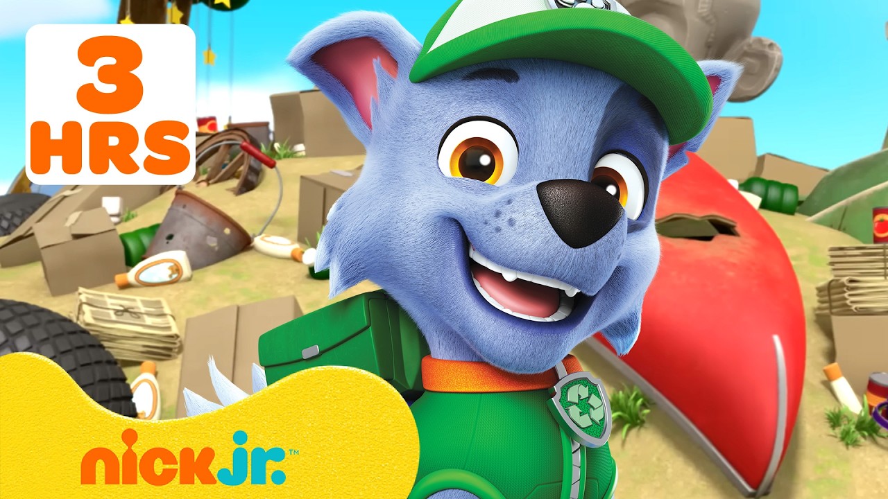 PAW Patrol Junkyard Rescues and Missions 🗑️ with Rocky! | 3 Hours | Nick Jr.