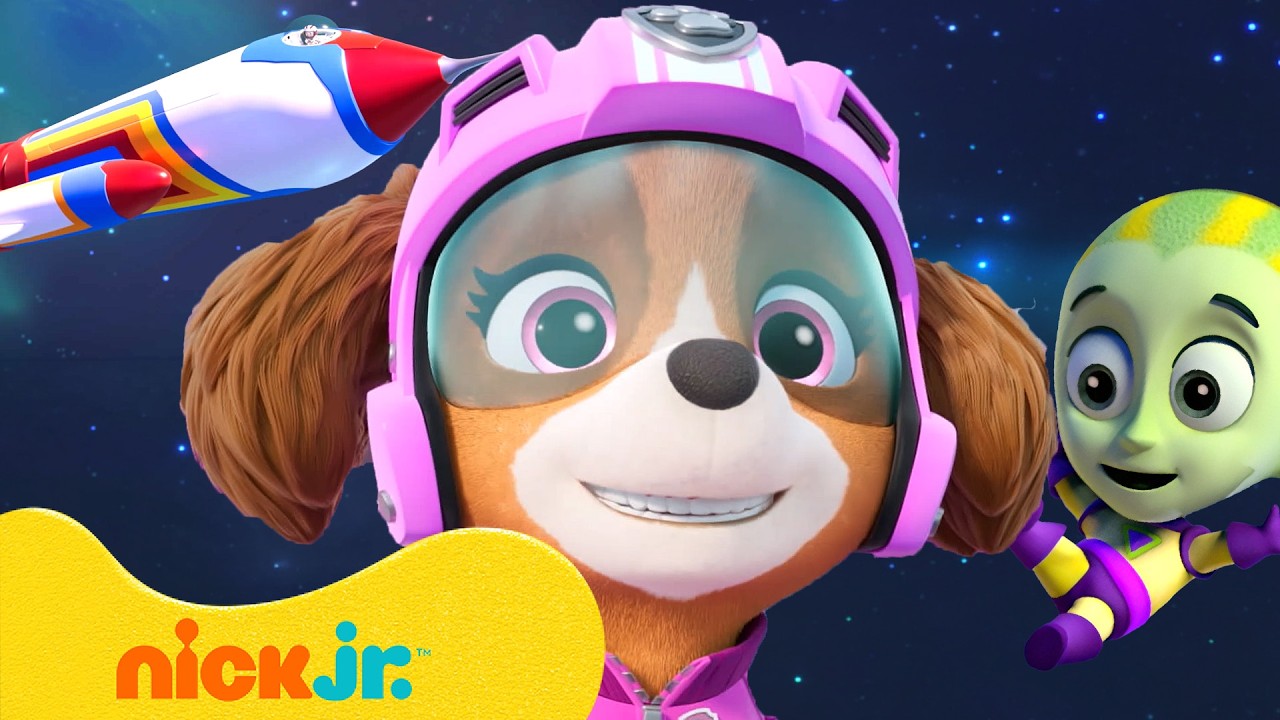 PAW Patrol Outer Space Rescues & Adventures! w/ Skye 🛸 10 Minutes | Nick Jr.