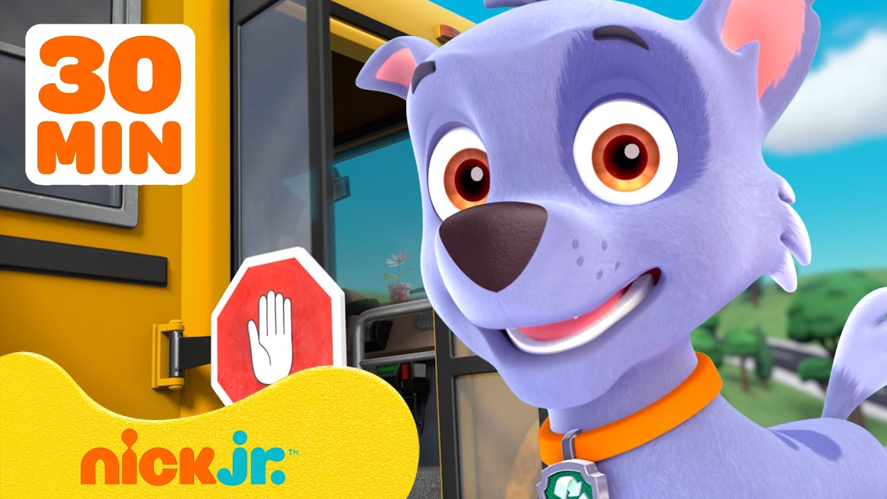 PAW Patrol's Best Back To School Rescues! 🚌🎒 #3 w/ Skye & Chase | 30 Minutes | Nick Jr.