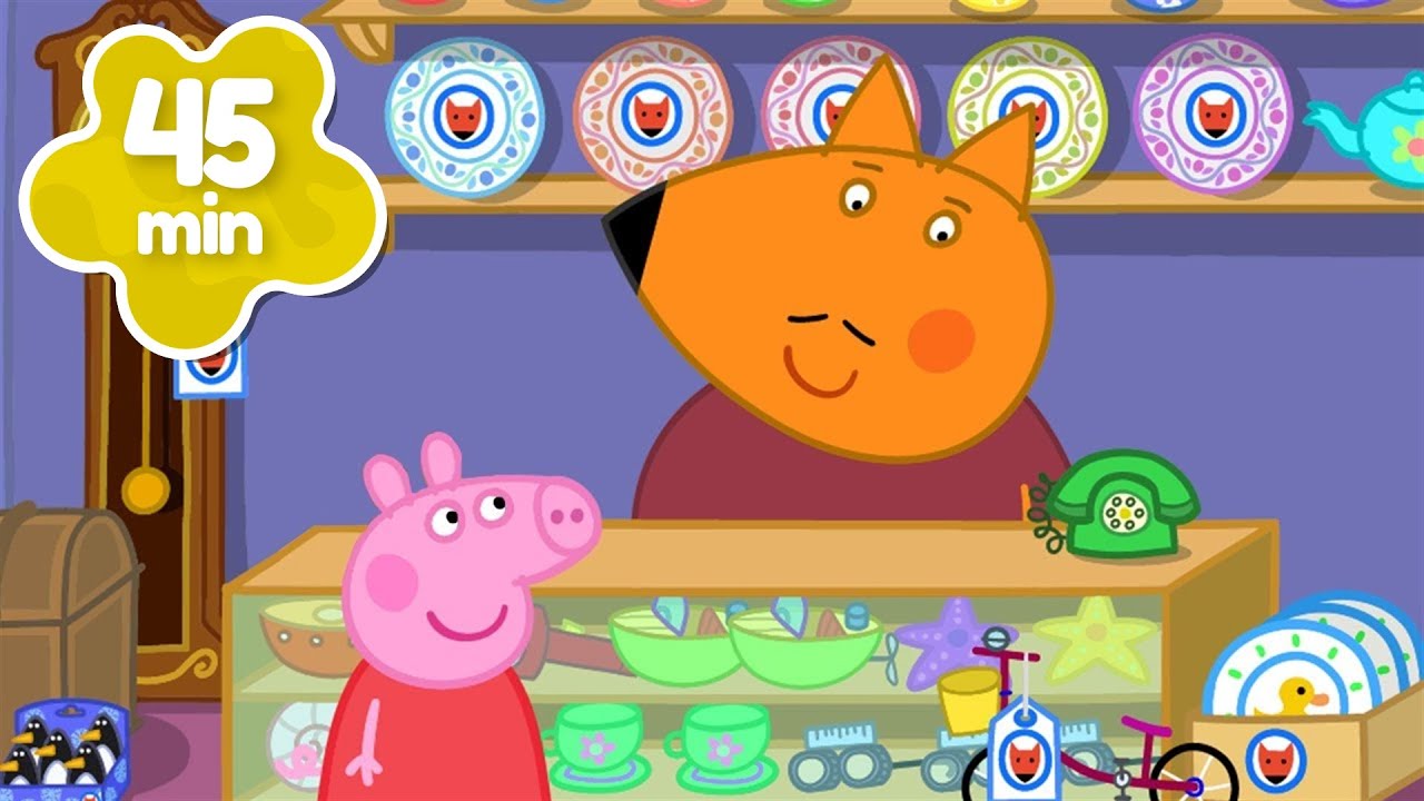 Peppa Goes to MR FOX'S Shop 🛍️ Peppa Pig Full Episodes | 45 Minutes