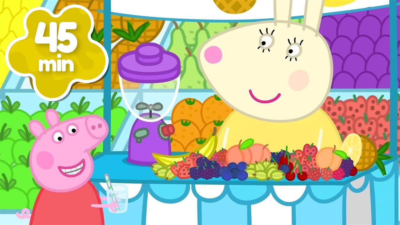 Peppa Learns to Make FRUIT Smoothies 🍇🍌 Peppa Pig Full Episodes | 45 Minutes
