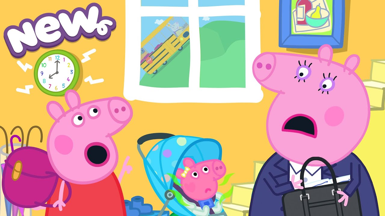 Peppa Pig Tales 2026 😱 Peppa's LATE Morning Routine with BABY EVIE! 🎒 BRAND NEW Peppa Pig Episodes