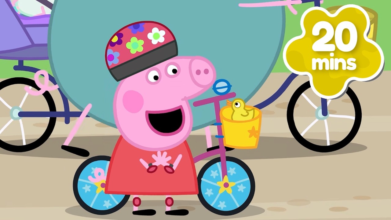 Peppa RESCUES Baby Duck on Bike Ride! 🐥🚲 Peppa Pig Tales Episodes | 20 Minutes