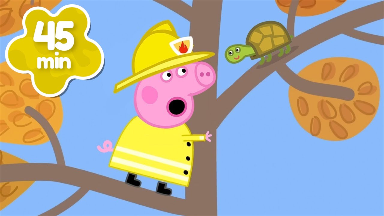 Peppa Rescues Tortoise in a TREE?! 🌳 Peppa Pig Full Episodes | 45 Minutes
