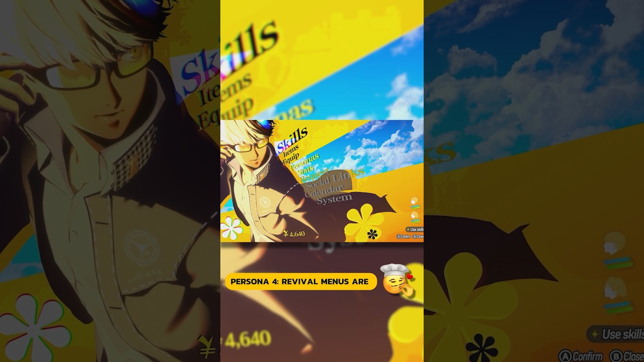 Persona 4 Revival's Menus Are STUNNING