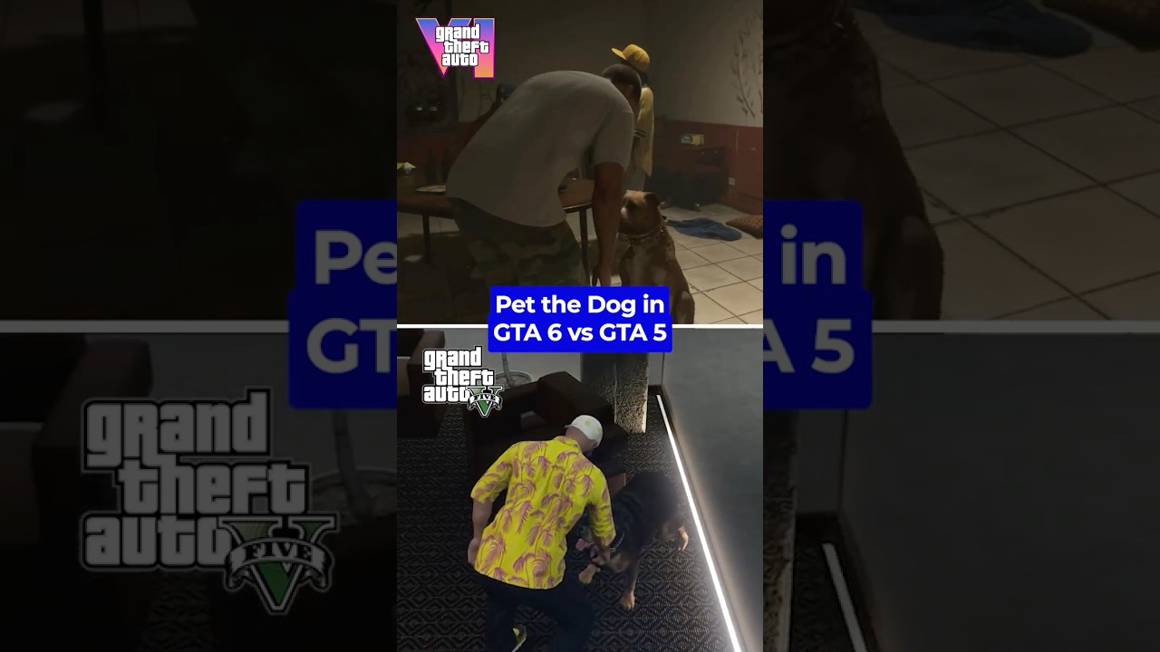 Pet the Dog in GTA 6 vs GTA 5
